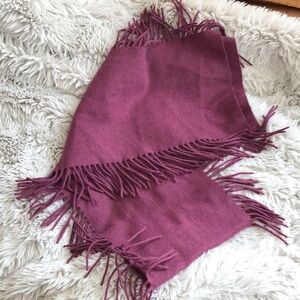 100% Cashmere Fringe Scarf